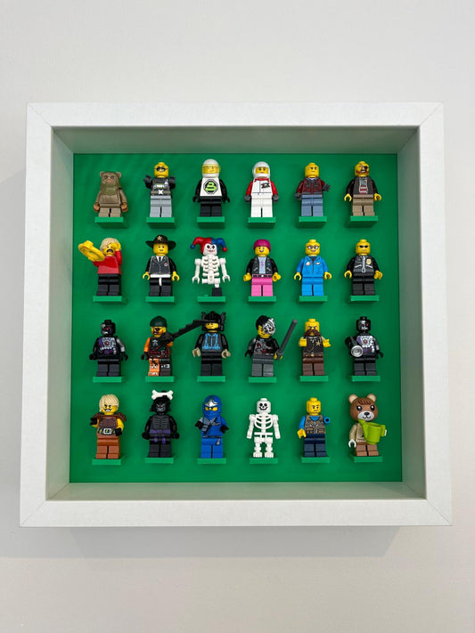 Mini Figure Display Frame. LEGO® Minifigure Frame (24 Figure) | Fun Wall Art | Kids Room Décor | Gift for LEGO® Fans & Collectors