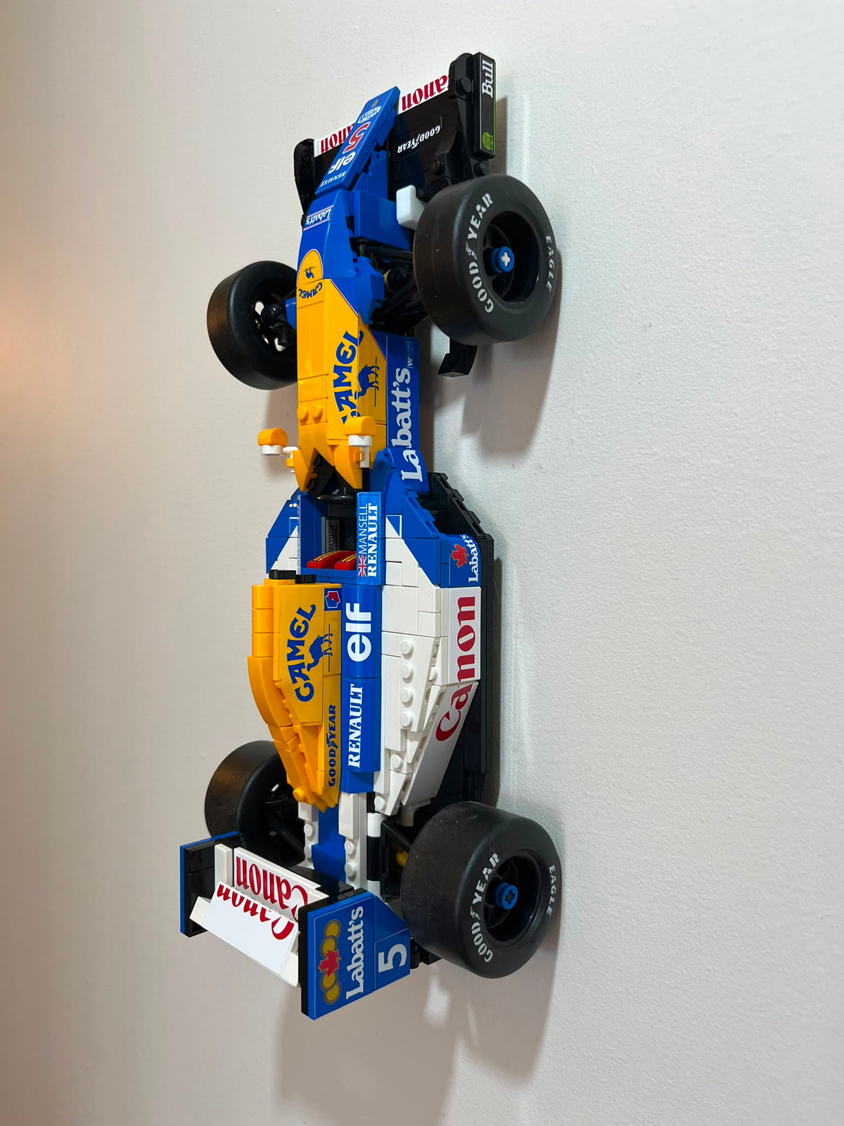Wall Mount for Lego® Williams Racing FW14B & Nigel Mansell - Set No. 10353