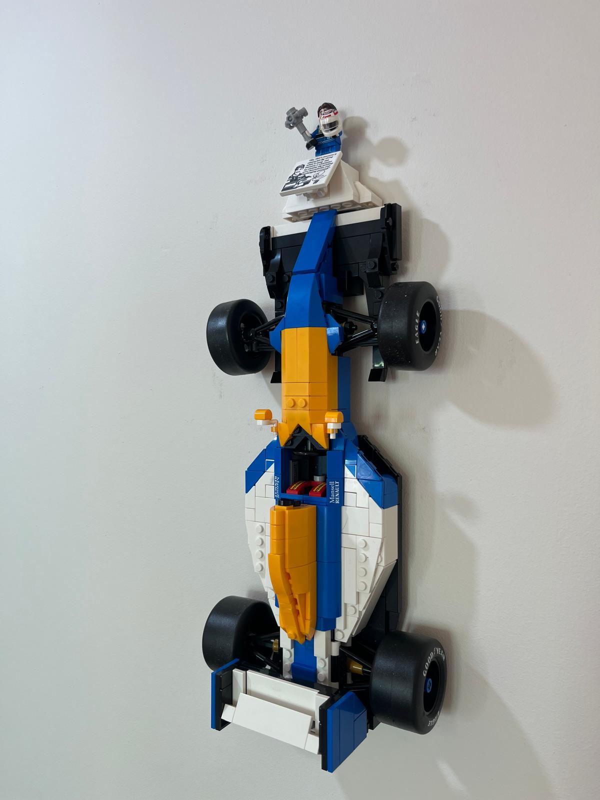 Wall Mount for Lego® Williams Racing FW14B & Nigel Mansell