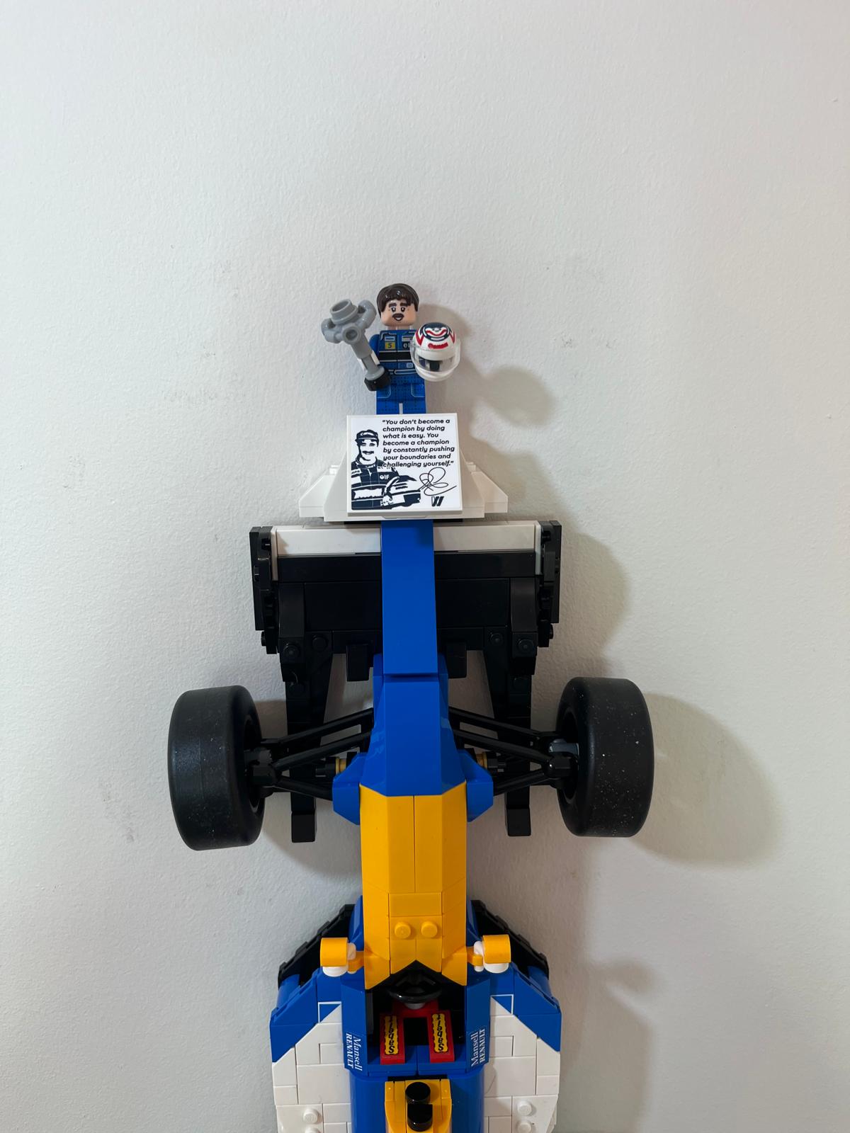 Wall Mount for Lego® Williams Racing FW14B & Nigel Mansell