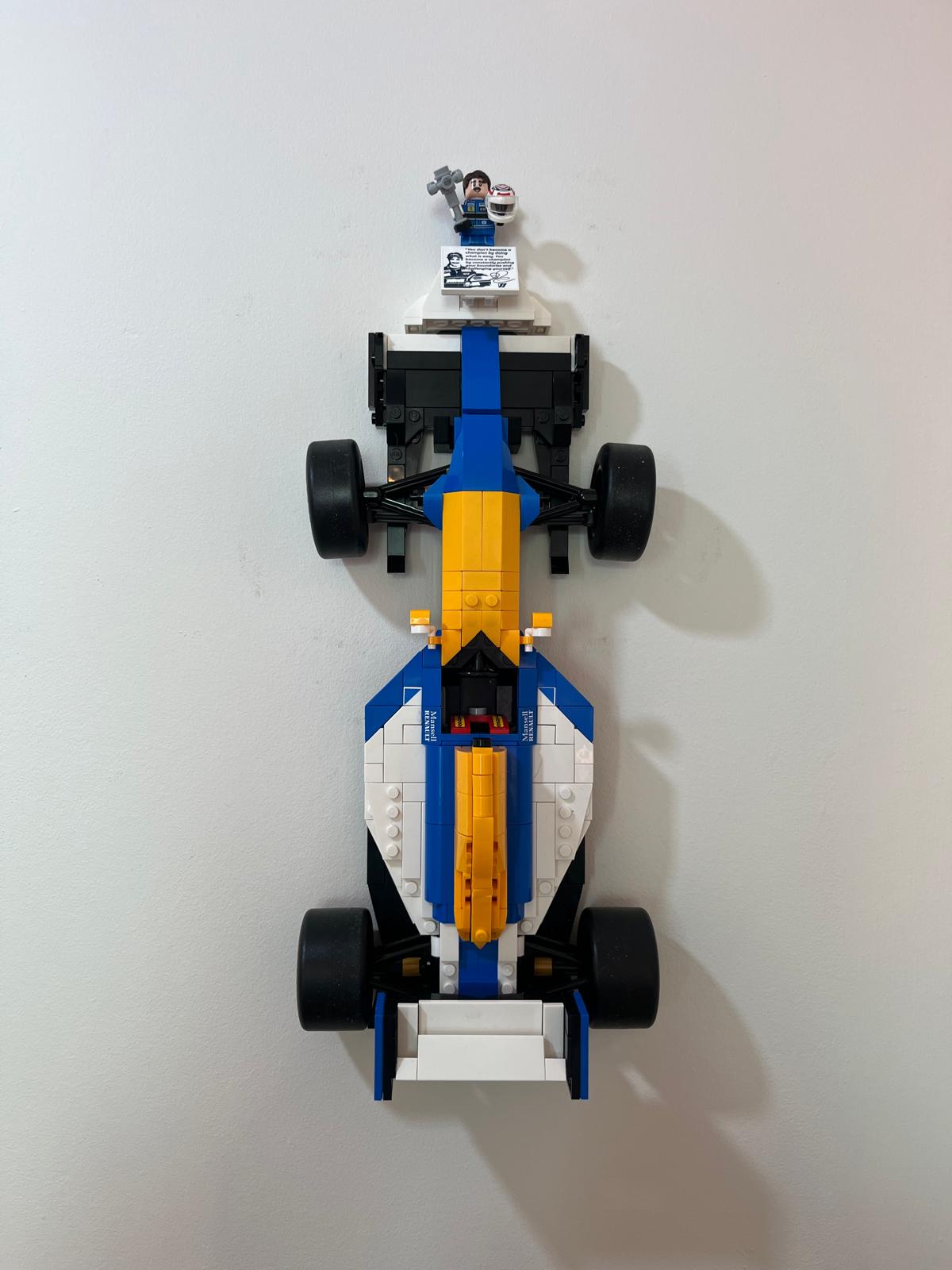 Wall Mount for Lego® Williams Racing FW14B & Nigel Mansell