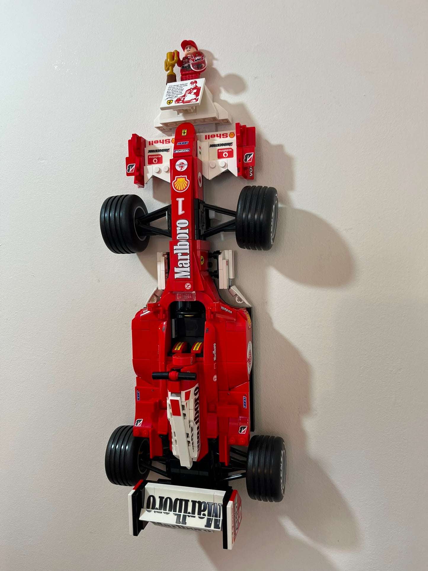 Wall Mount for Lego® Ferrari F2004 & Michael Schumacher - Set No. 11375