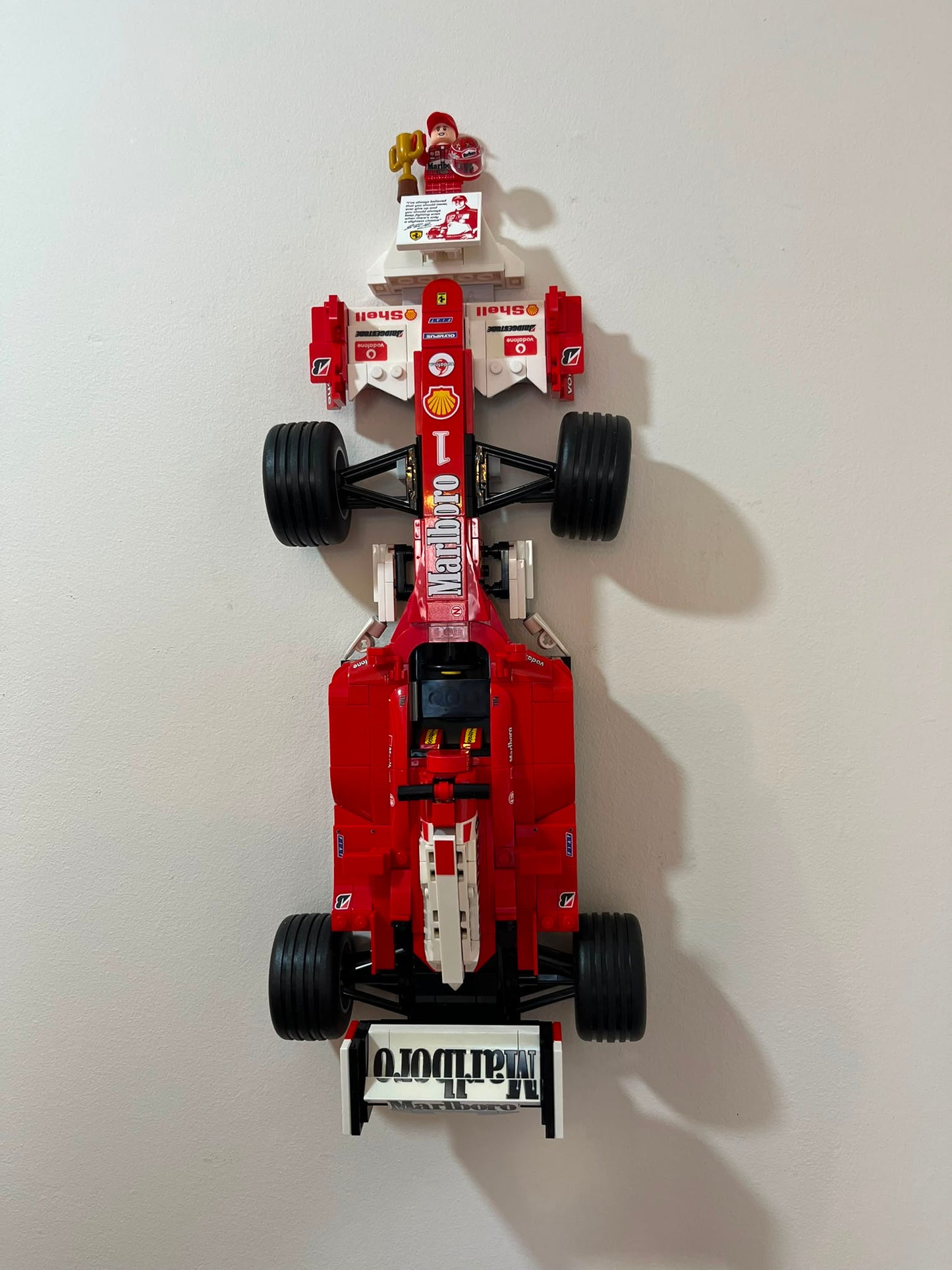 Wall Mount for Lego® Ferrari F2004 & Michael Schumacher - Set No. 11375