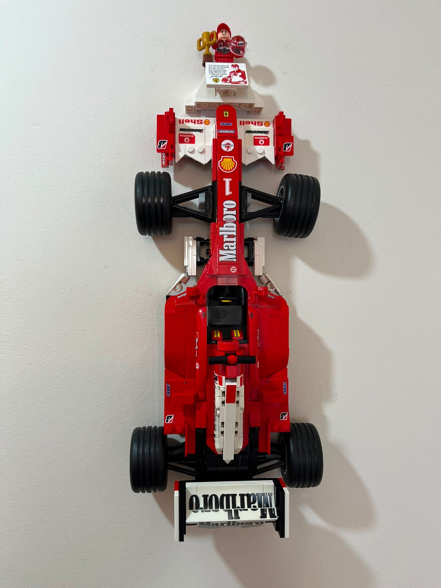 Wall Mount for Lego® Ferrari F2004 & Michael Schumacher - Set No. 11375