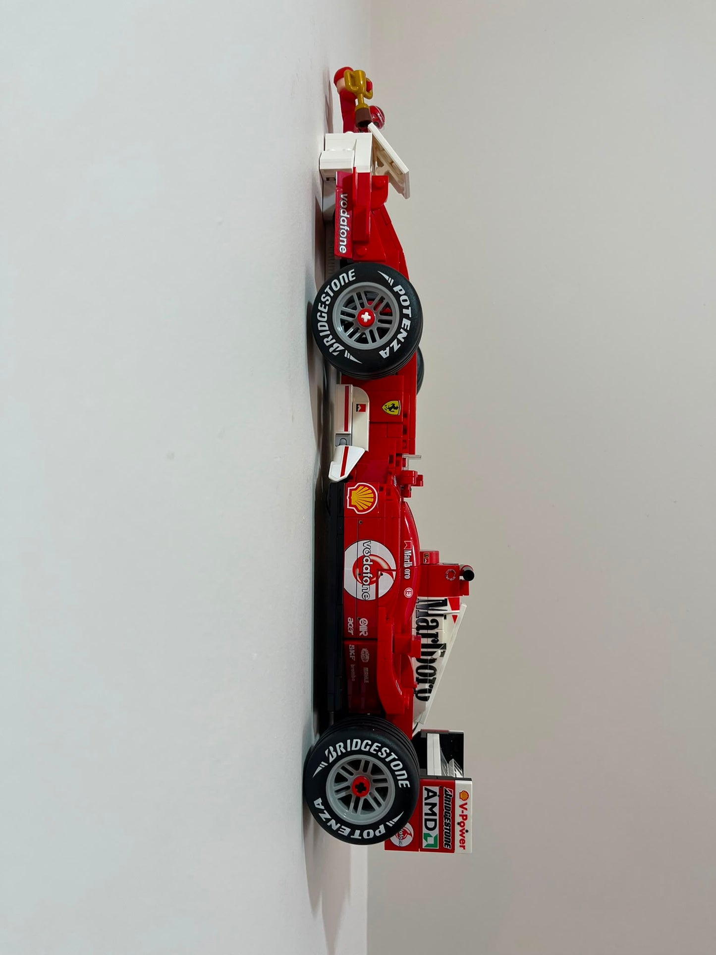 Wall Mount for Lego® Ferrari F2004 & Michael Schumacher - Set No. 11375
