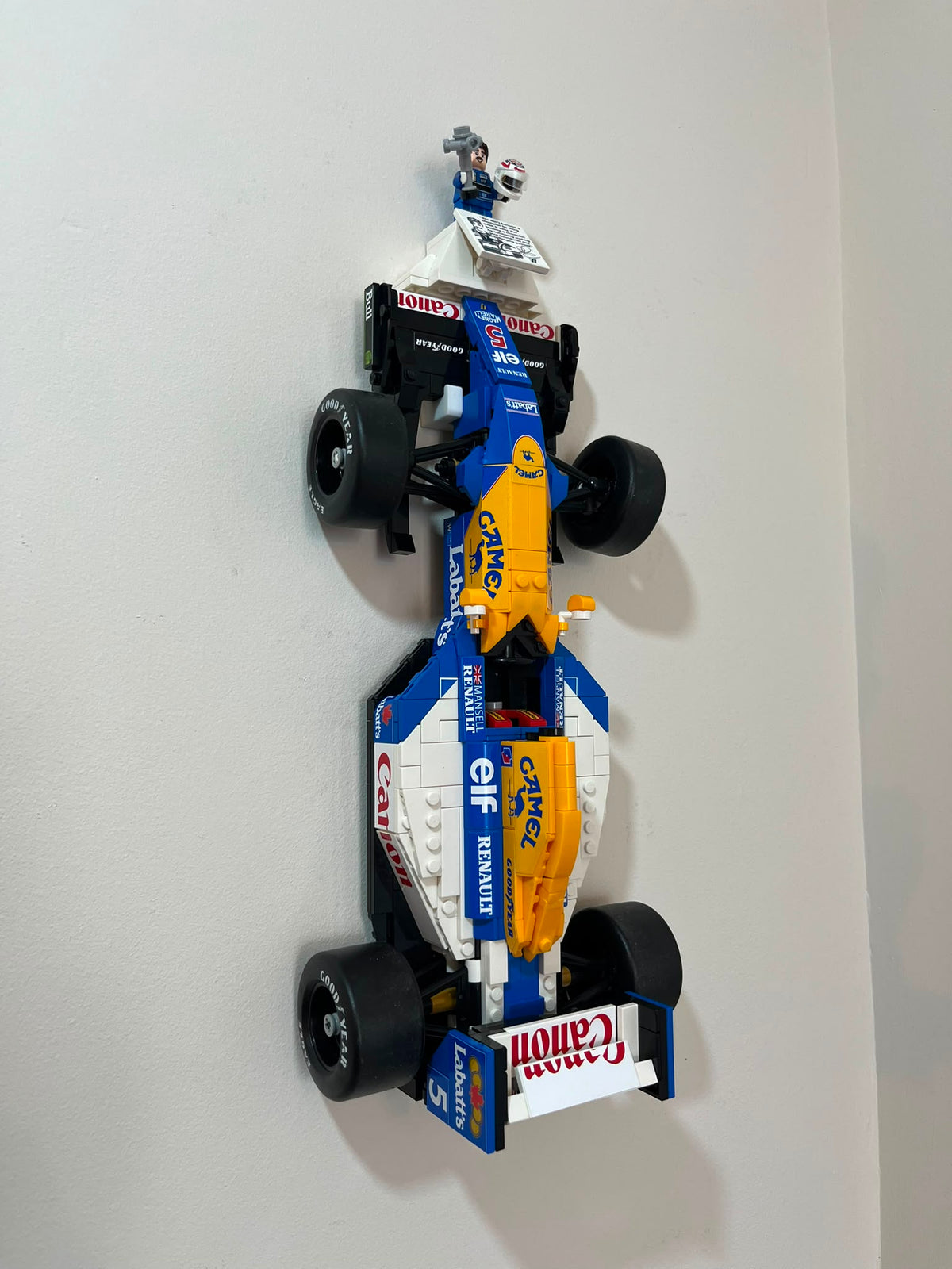 Wall Mount for Lego® Williams Racing FW14B & Nigel Mansell - Set No. 10353